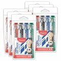 Maped Marker Peps Dry Erase Jumbo Marker, Chisel Tip, 4 Colors, 24PK 735547